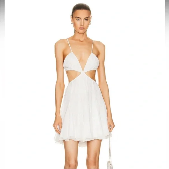 Rococo Sand | Dresses | Rococo Sand Celia Short Dress In White Beaded From  Fwrd | Poshmark
